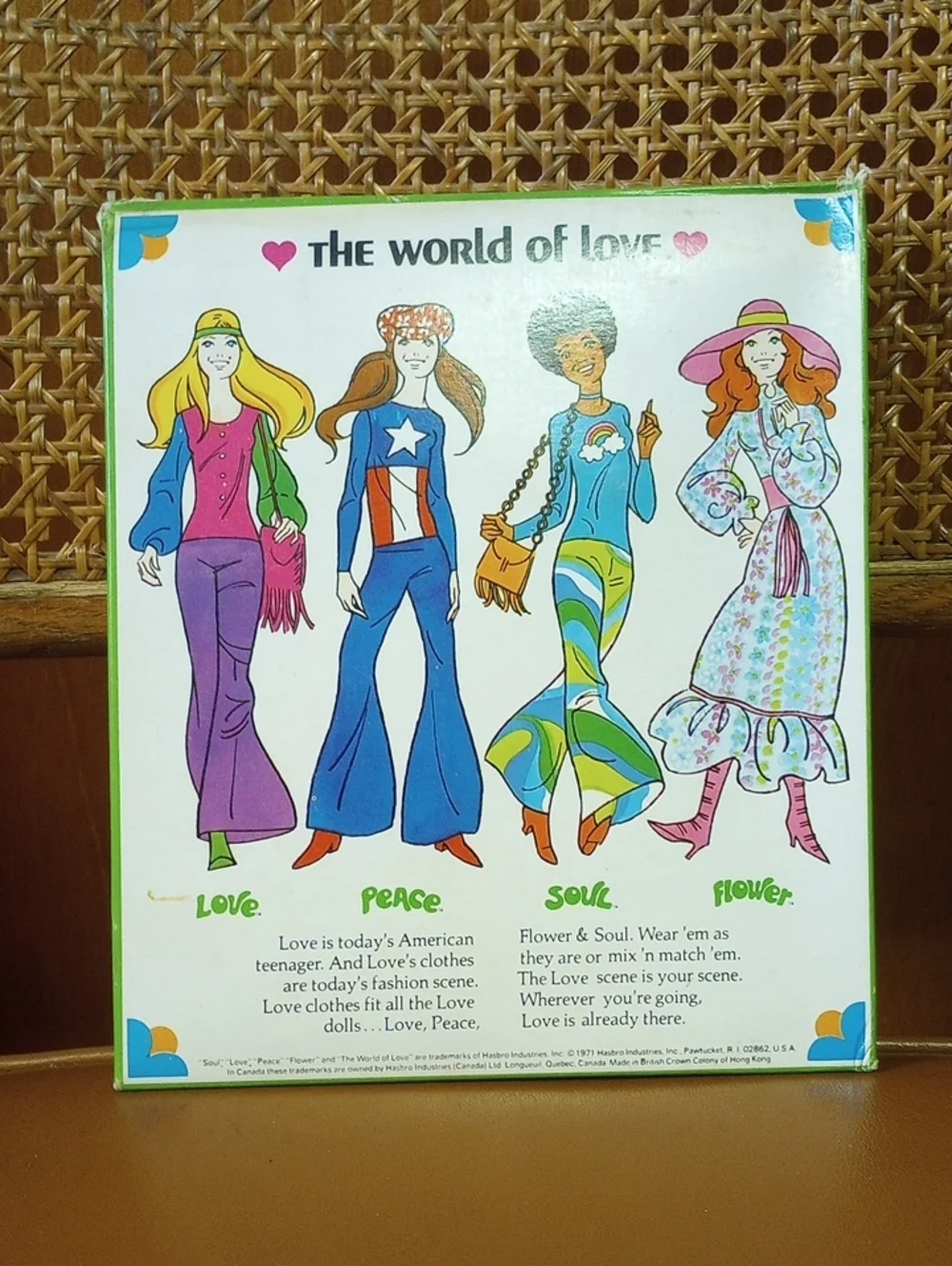 NIB Rare Hasbro The World of Love Vintage 1971 Quilted Pants Doll Outfit #4450